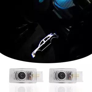 LED 도어 로고 프로젝터 3D 고스트 섀도우 라이트 XT4 퍼들 호환 환영합니다 오토 액세서리 2팩XT4 제공