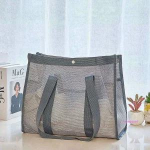 그물 메쉬 목욕 비치백 가방 수영장 물놀이 망사백cde462