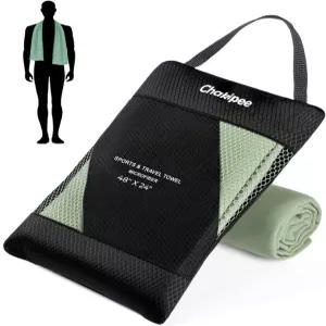 퀵 드라이 극세사 타월 여행 해변 및 캠핑 목욕 헬스장 수영 1팩 48인치 x24인치 아미 그린용 빠른 건조