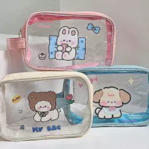 애니멀 투명 캐릭터 가방 비치백 수영 파우치 PVC tuv318