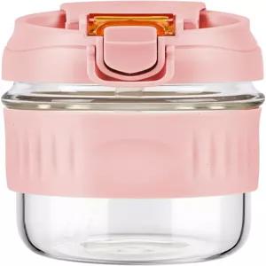 엠플레이 12온스 유리 셰이커 병 붕규산염 블렌더 단백질 파우더 누수 방지 컵 스테인리스 스틸 볼과