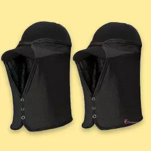 선가드 햇빛가리개 부착 햇볕 2P 블랙 모자jkl708