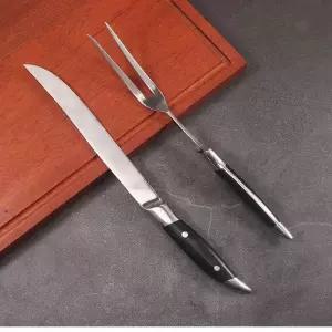 구이칼 포크 세트 다용도 칼과 업소용 커트러리 오렌지