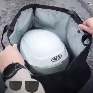 오토바이 헬멧 수납 가방 오염 방지 방진 포켓 방수 휴대용 파우치