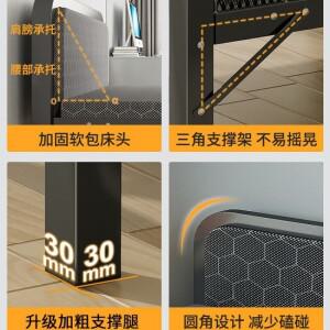 롤아웃 침대 싱글 가구용 성인용 심플 더블 1.2미터 기숙사 임대실 하드 플레이트 철제 점심시간