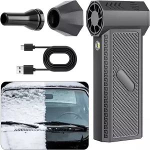 스노우 마스터 프로 LED 터보 블로워 미니 3 기어 조절 가능 초강력 브리즈 전기 블로우 라이트 블랙