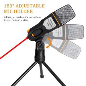 전문가용 콘덴서 유선 마이크 (PC 게임, 라이브 스트리밍, 노래방, 사운드 스튜디오, 오디오, 노래 키트용)