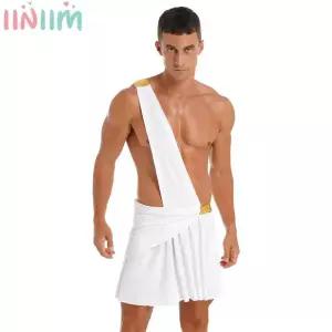 할로윈 코스프레 코스튬 옷 이벤트 의상 남성 고대 그리스 신 파티 기사 전사 역할 놀이 스커트 남자 신화