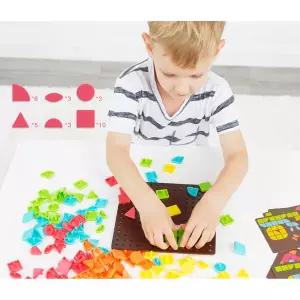 꾹상점3  유니크 모자이크 퍼즐 블록 패턴 아동 미디어 유아 블럭 루미나D