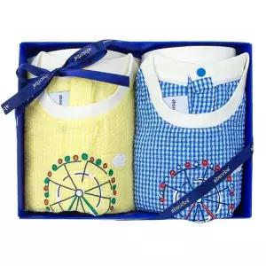 [NS홈쇼핑](압소바쌍둥이출산,백일,돌,귀여운유아복)블룸상하노랑+블루세트(A13-21293SET)..