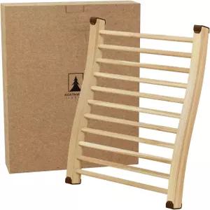 노스우드 사우나 - 등받이 핀란드 소나무로 수제 인체공학적 S자형 지지대 및 미끄럼 방지 패드