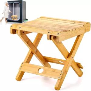 WSBXBB 대나무 사우나 의자 휴대용 스팀 실내 시트 가정용 박스 액세서리에 적합합니다 야외 캠핑 낚시