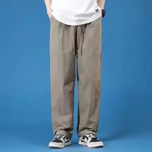 바지 남자 면 여름 속건 캐주얼팬츠 루즈핏 일자 아웃도어 카고 돌풍 KS2
