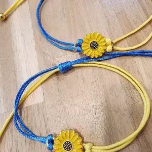 조절식 꽃장식 매듭끈 손목 발목 겸용 액세서리 행운 장식용 일상 착용