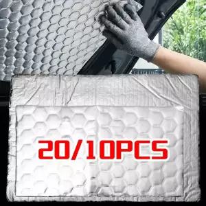 호환  자동차 열음향 차단 매트 엔진 진동 감쇠 방습 부틸 고무알루미늄 호일 방음재 열 차단 데칼