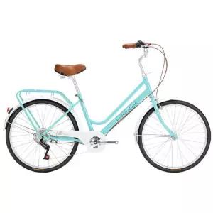 클래식 여성용 자전거 24인치 경량 출퇴근용 바구니 레트로