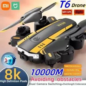 드론 샤오미 미지아 T6 8K 전문 4K HD GPS 카메라 장애물 회피 항공 사진 접이식 쿼드콥터 1km