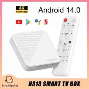 셋톱박스 안드로이드 140 스마트 TV 박스 H96mAX H313 Wifi6 4K 구글 음성 비서 리모컨 미디어 플레이어 2G