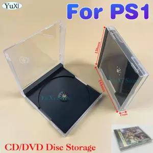 PS포탈케이스 PS1 CD DVD 게임 디스크 수납장 쉘용 1Pc PlayStation 1 보호 상자 투명 브라켓 박스 케이스