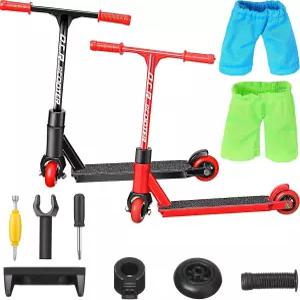 핑거 테크 스쿠터 자전거용 Civaner 22개 미니 스케이트보드 데스크 인터랙티브용 팬츠 교체 휠 매칭 도구