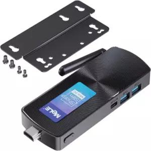 MeLE PCG02 미니 PC 스틱 컴퓨터 윈도우 11 홈 N100 최대 3.4GHz 4GB LPDDR4x HDMI USB-C 4K 듀얼