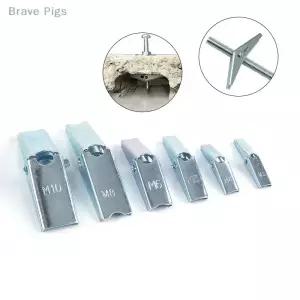 웨지앙카 금속 토글 앵커 M4-M10 석고 보드 벽 캐비티 볼트 2-10개