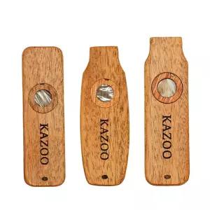 카주 Miwayer 나무 Kazoo 세트-휴대용 기타우쿨렐레 반주 입문용 끈 상자 하모니카