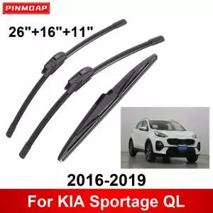 와이퍼 12346개 KIA Sportage QL 2016-2019 차량용 전면 후면 브러쉬 2016 2017 2018 2019
