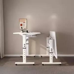 수동 높이조절 책상 높낮이조절 공부 블랙 화이트