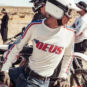 오토바이져지 통기성 레이싱 긴팔티 T셔츠 속건 오토바이 라이딩 바이크 의