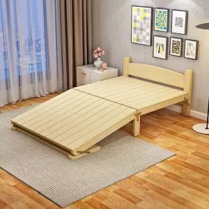 목재침대 접이식 평상 침대프레임 원룸 가정용 1인 싱글 프레임 나무 간이