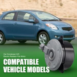 Toyota Yaris 2008-2012-N23R 용 자동차 콘덴서 A/C 전기 라디에이터 팬 모터 1636328160