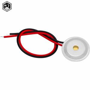 압전 피에조 세라믹 웨이퍼 플레이트, 버저 라우드 스피커용, 알루미늄 쉘, 직경 15mm, 10 개