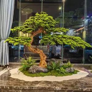 인조 소나무 장식 조각작품 나무 대형 한식당 호텔 소품