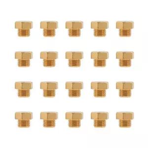 프로판 LPG 천연 가스 파이프 온수기 DIY 버너 부품용 황동 제트 노즐 교체 M5 x 0.5mm 20 개