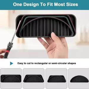 1개 주방 배수 트레이 물 디스펜서 방수 실리콘 매트 드립 커피 머신 냉장고