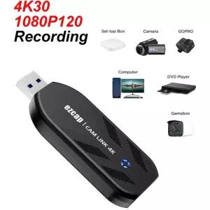 HDMI캡쳐보드 녹화 방송 Ezcap331 1080p120hz 4K30hz USB 30 HDMI 비디오 캡처 카드 레코더 DSLR 캠코더 카