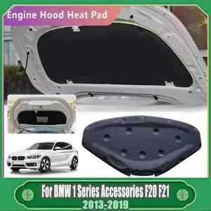 호환   1 시리즈 F20 F21 20132019 엔진 히트 매트 방음 코튼 커버 자동차 용 자동차 전면 후드 사운드 패