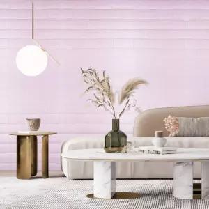 접착식 벽돌 폼블럭 단열 시트지 벽지 곰팡이방지 1mX2.5m핑크