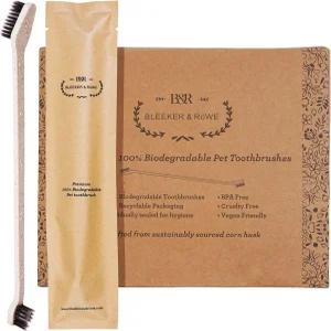 블리커 앤 뢰위 반려동물 칫솔 개별 포장 재활용 가능한 포장재 (10개)