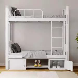 공부방 이층침대 철제 수납형 벙커베드 프레임 기숙사 복층 원룸 사다리 싱글