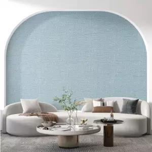 접착식단열 방한 벽지 1mX2.5m타탄오가닉블루