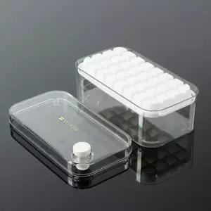 누르는얼음틀 아이스트레이 얼음통 화이트 푸쉬 64구