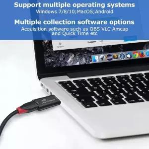 HDMI캡쳐보드 녹화 방송 PS4 게임 DVD 카메라 4K HDMI 호환 비디오 캡처 카드 USB 2 0 1080P 레코더 보드