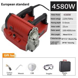 고효율 전기 벽면 평삭기 고출력 스크레이퍼 오래된 벽 개조 도구 콘크리트 벽돌 및 석고 벽용 4580W