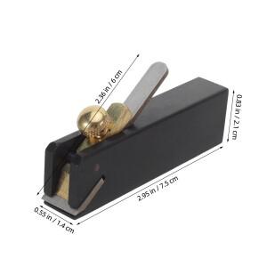 정밀한 가장자리 연마 및 트리밍을 위한 미니 흑단 목공용 핸드 플래너, 평평한 바닥 디자인, 편안한 그립