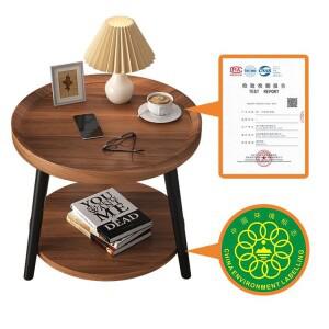 북유럽 미니멀리스트 소형 아파트 커피 테이블 발코니 원형 거실 양면 침대