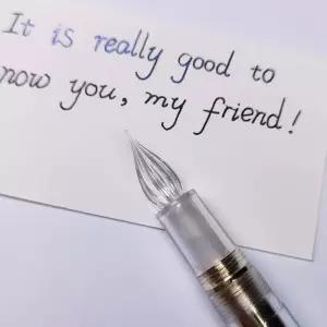 딥펜 Jinhao 유리 딥 펜 손광택 부드럽게