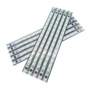 5-20pcs AC220V LED 바 빛 20/30/40/50cm 따뜻한/흰색 빨간색 녹색 파란색 고휘도 SMD 2835 엄밀한 스트립