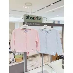 [압소바](본점)(압소바출산백일돌아기외출가디건) 셔벗 가디건 2벌 세트(A1323690CA)연핑크+라이트 블루